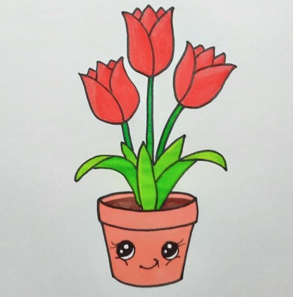 Gambar Bunga Tulip