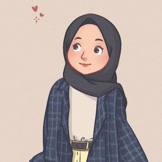 Kartun Muslimah Berhijab Terbaru memakai kemeja