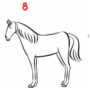 Menggambar Kuda 8